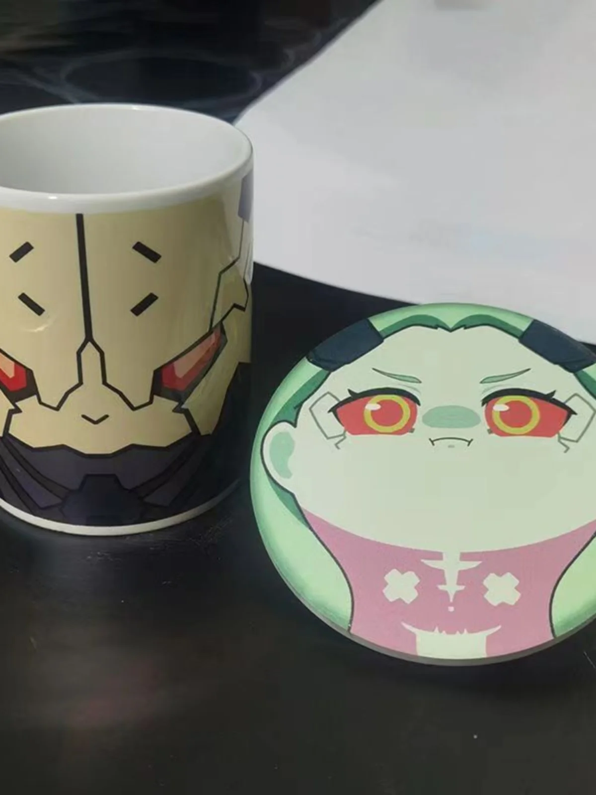 Caneca de Cerâmica Rebecca Periphery para Adultos, com Design   Walker, Suporte para Caneca Rebecca Cup Mat Adam...