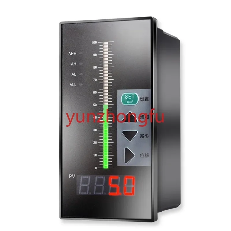 Temperature Controller AC220V with 4 Relays Output Digital Display  Water Level Indicator Gauge