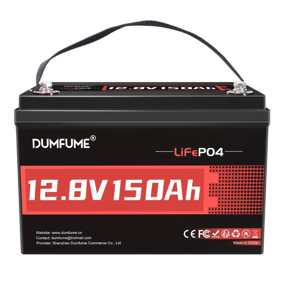 12V 150Ah LiFePO4 Battery 1920Wh 100A BMS Deep Cycle Solar RV Marine Off-Grid Home Backup, Custom