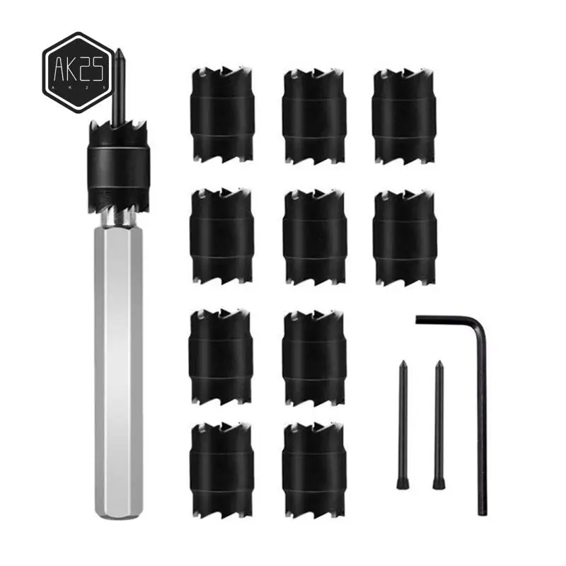 

Набор электрических инструментов для точечной сварки AK25-13PCS с шестигранным хвостовиком, серебристый и черный