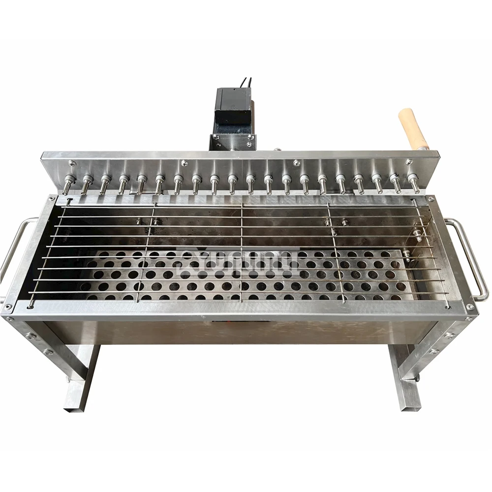 Automatic Flip Barbecue Stove Camping Rotating BBQ Machine Outdoor Churrasqueira Barbekü Mangal