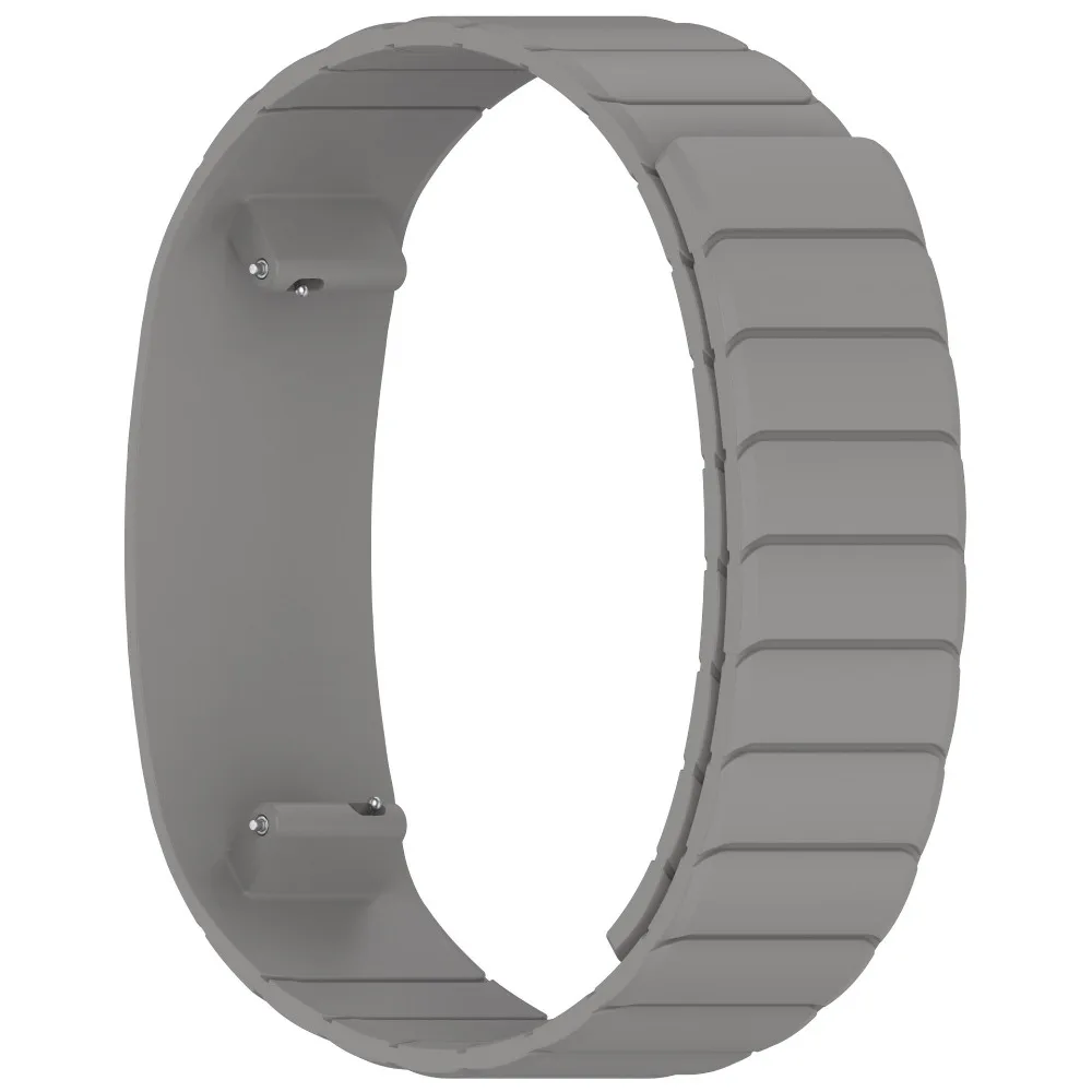 Magnetic Silicone Strap Soft Loop Replacement Bracelet Adjustable Sport Watch Band for Garmin CIRQA Smart Band Accessories