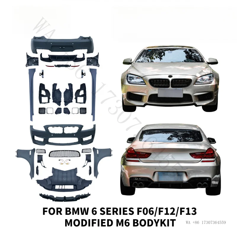 Suitable for BMW 6 Series F06 F12 F13 to M6 body kit, 630 640 modification to M6 front bumper and fenders