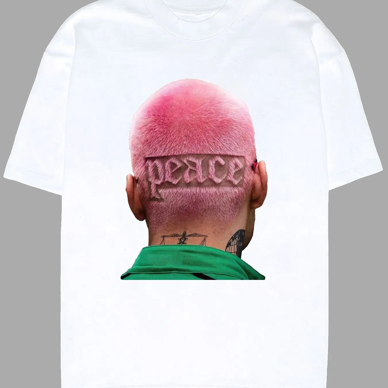 السلام العالمي تصفيفة الشعر شخصية طباعة الهيب هوب الطباعة القطن تي شيرتات قصيرة الاكمام الصيف الرجال والنساء بلوزة فضفاضة غير رسمية