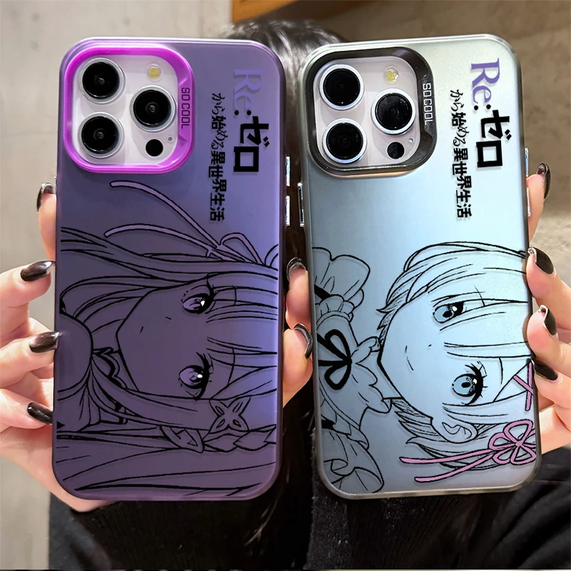 Lovely Cartoon Rem Emilia Phone Case for Xiaomi POCO X6 X5 X3 NFC F7 Ultra F6 F5 Pro F3 GT M5S C65 C75 M3 M4 M5S M6 Pro 4G 5G