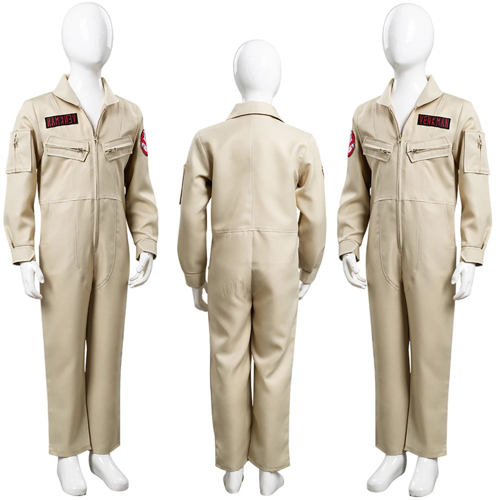 Kids Boys Movie Ghost Cosplay Busters Costume Children Disguise Jumpsuits Boysuits Child Fantasia Halloween Party Role Suits