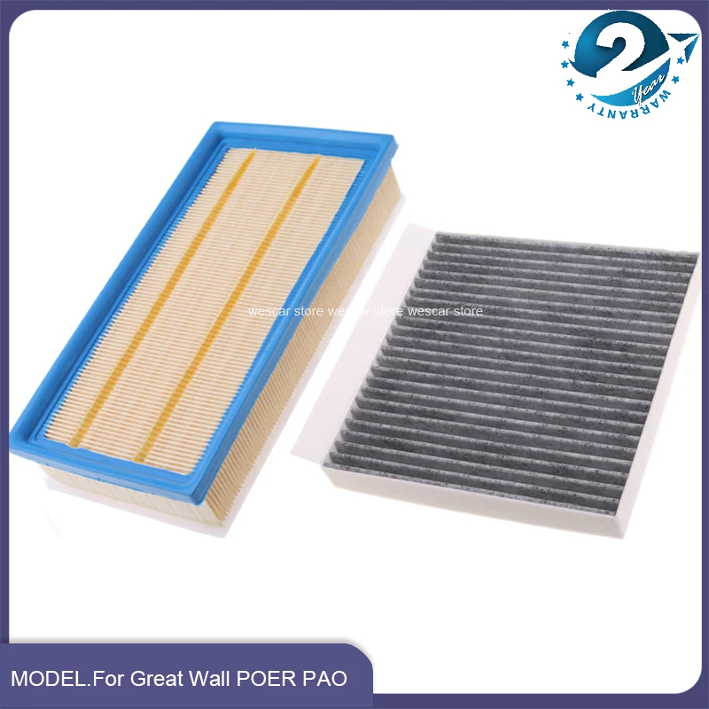 Car Cabin Air Filter Oil Filter Fuel Filter For 19-21 Great Wall POER PAO Wingle 7 2.0 T Filters Set of 4 Car Accesories