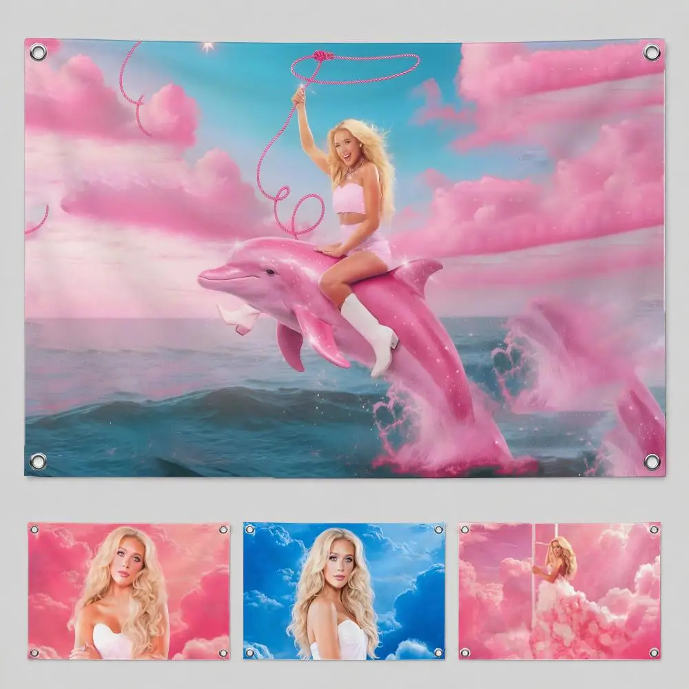 Singer Megan Moroney Flags Home Yard & Garden Decor Banner - Indoor Outdoor Wall Hanging Flag