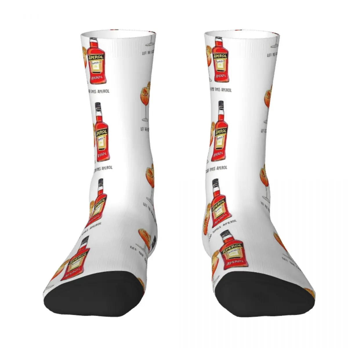 Aperols Spritzs Stockings Let the Good Times Aperols Poster Custom Socks Winter Non Slip Socks Men Climbing High Quality Socks