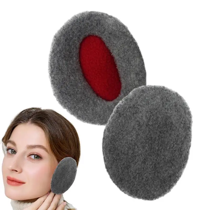 Bandless Ear Warmers Fleece Warm Ear Winter Muffs Foldable Design Ear Warmer Muff For Outdoor Riding Travel Walking Skiing And