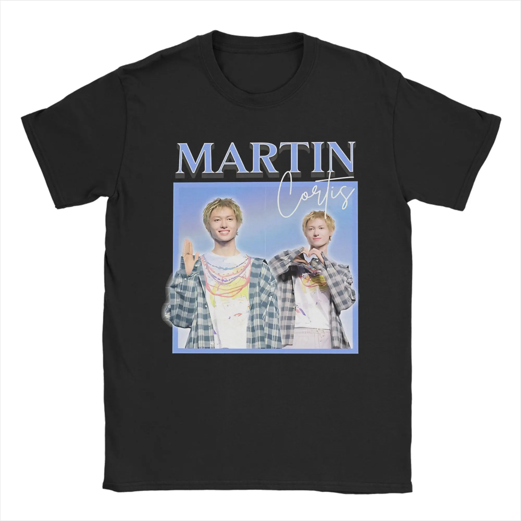 تي شيرت كورتيس مارتن للرجال والنساء مطبوع عليه رسومات جرافيكية ملابس قطنية 100%