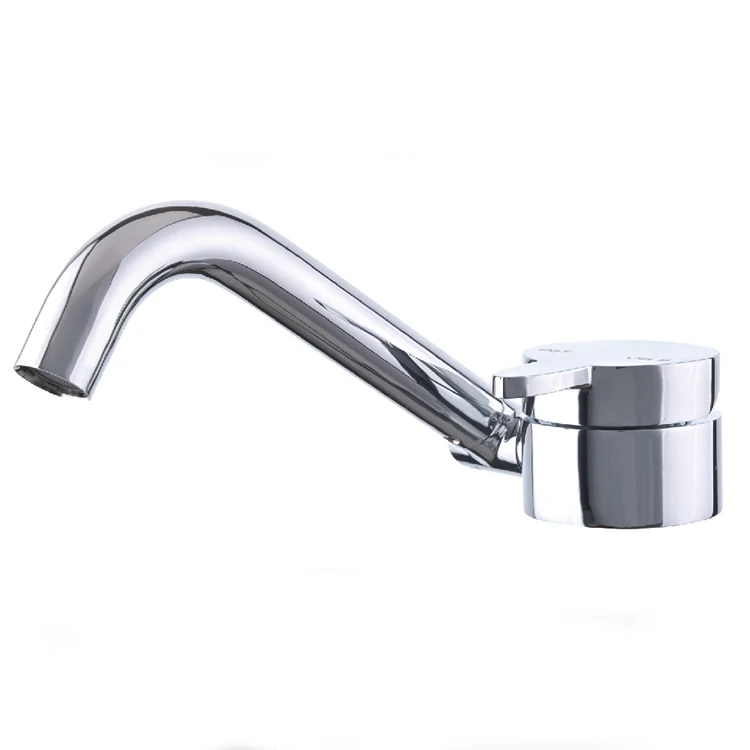 

Intelligent Library RV-S088 Copper Material Caravan Faucet Can Pass Hot And Cold Water Motorhome Tap High Quality Silver RV Tap