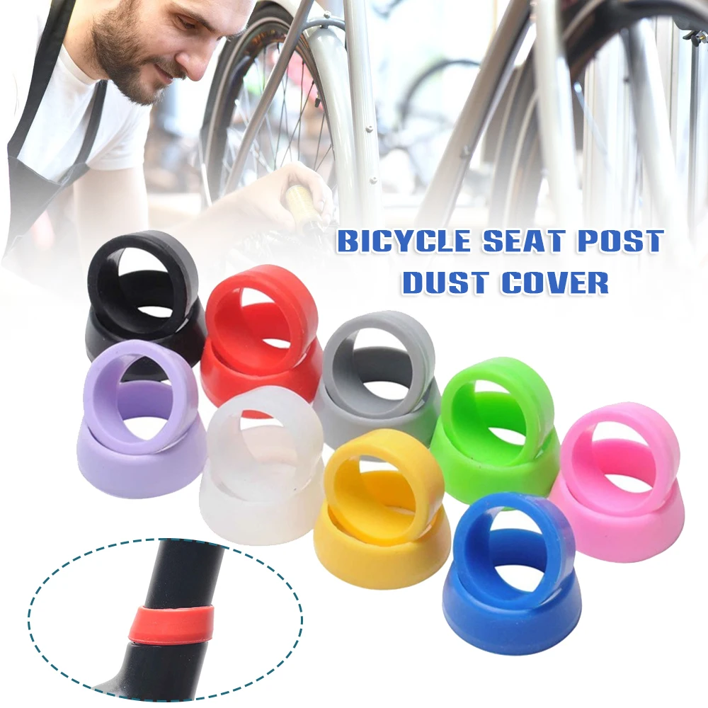 Bicycle Seat Post Silicon Ring Dust Cover Bike Seatpost WaterProof Protection Mountain Bike Seat Post MC889