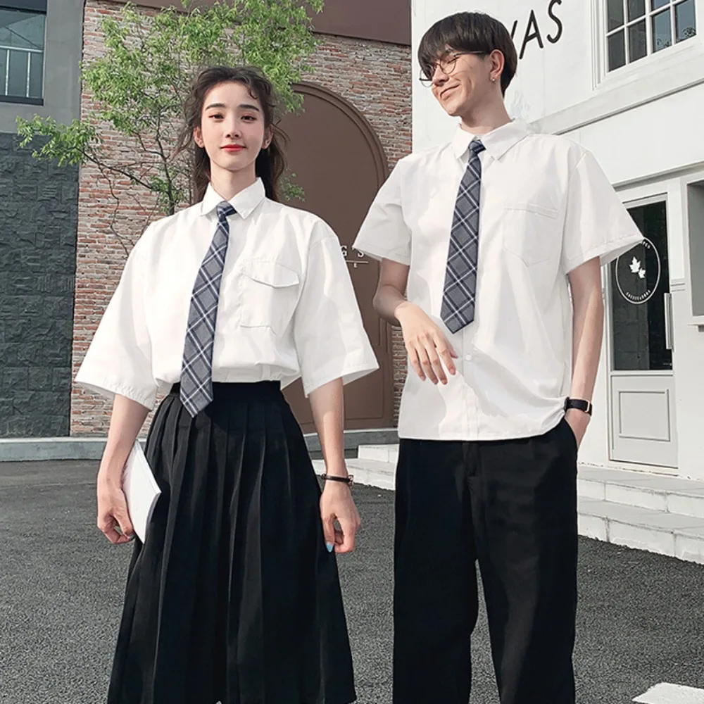 School Uniform Korean British Preppy Summer Suit Junior High Student College Outfit For Daily Class Graduation Halloween Cosplay