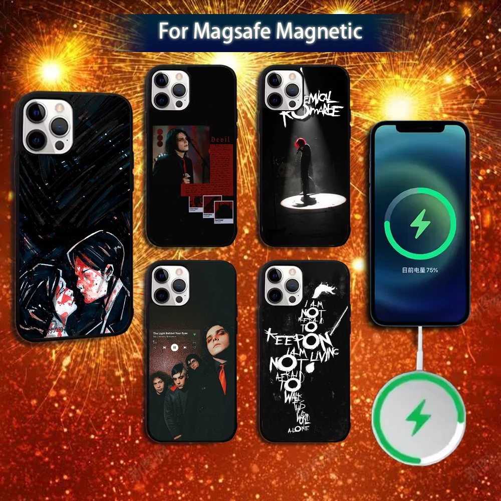 

Love Black and Cute Emo Phone Case For iPhone 16e,16,15,14,13,12,11,Plus,Pro,Max,Mini Magsafe Magnetic Wireless Charging