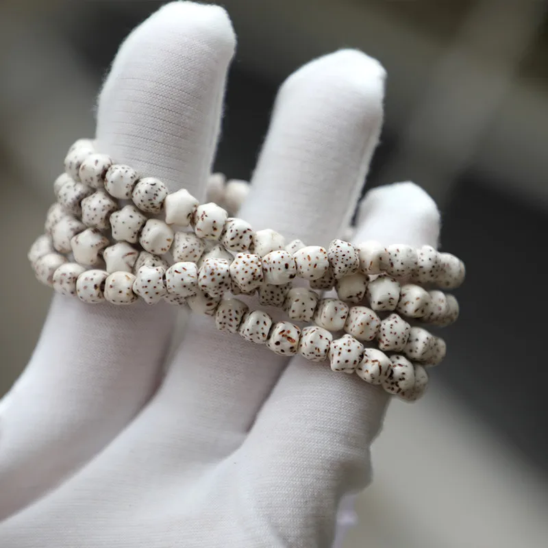 7Mm Natural And Moon Bodhi Bracelet, Small Beads Jewelry Making