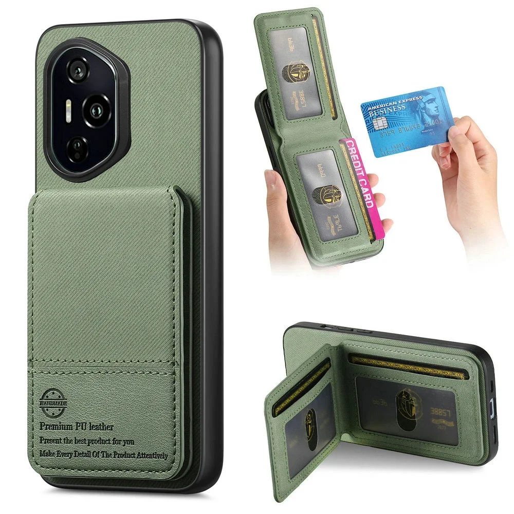 

Кожаный чехол Pop Honor 400 Pro 200 Lite 5G RFID-карта Funda Honor 400 Pro, подставка для телефона, задняя панель Honor 200 Pro Honor400 Lite 200