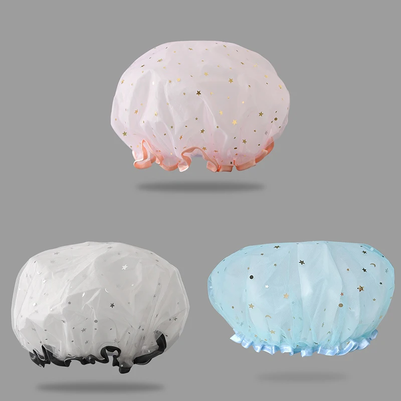 Luxury Women's Reusable Shower Cap Bonnet