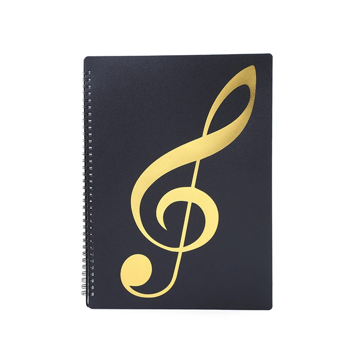 Sheet Music Folder, 60 Pages, Sheet Music/Holder,Fits Letter Size A4, Writable & Detachable Choir Folder (Black)