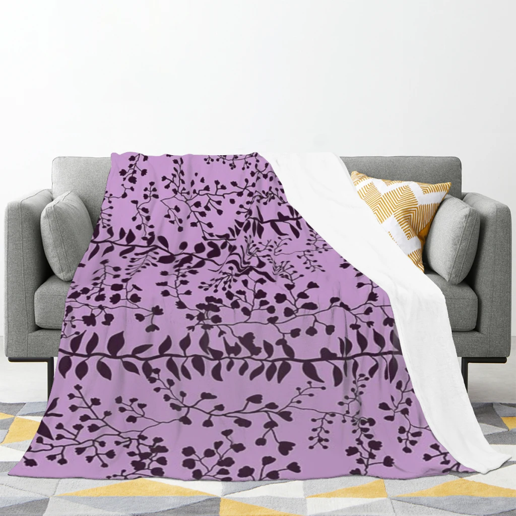 

Bella Swan Lavender Freesia Flannel Soft Warm Throw Blanket Bedding Sofa Cover for Girls Gift