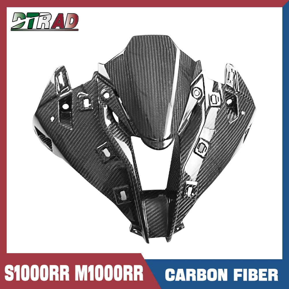 

New For BMW S1000RR 2019-2023 2024 M1000RR 2020-2022 Motorcycle Carbon Fiber Front Fairing Head Hood Nose Cowl Air Intake Ducts