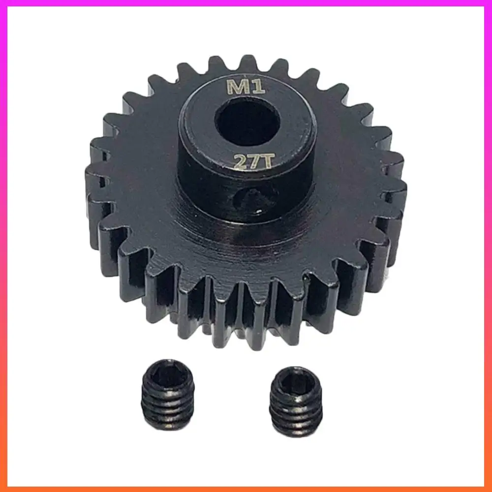 M1 5mm rondsel met M3 schroeven 23t-34t metalen rondsel koolstofstaal Rc auto motor tandwielen vervangende onderdelen voor 1/8 Rc Buggy Truck