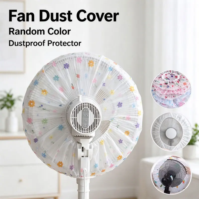 Cartoon Printed Dust Cover, Universal Protective Sleeve for Stand & Table Type Anti-Pinch Finger Safety Guard