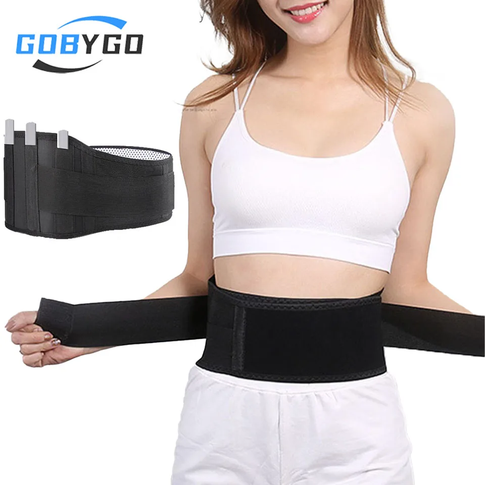 GOBYGO 1Pcs Fitness Waist Protector Adjustable Recovery Lumbar Support Warmth Lock Sports Belt Squat Stress Back Lumbar Support