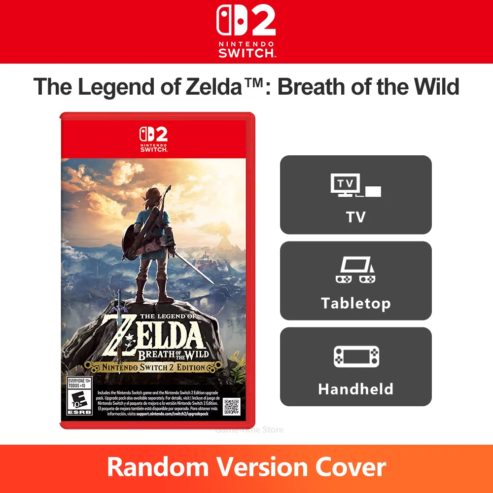 Breath of the Wild Nintendo Switch 2 Juegos-spelaanbiedingen Fysieke gamekaart Legend of Zelda Gameondersteuning 1-speler op voorraad