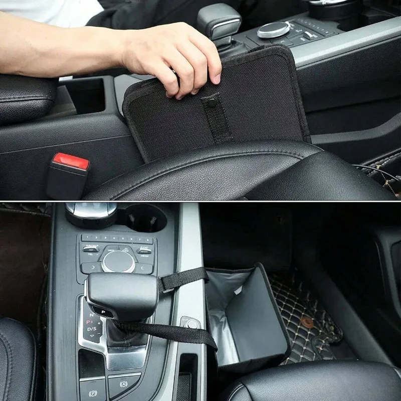 Large Capacity Foldable Car Trash Can - Waterproof and Leakproof Hanging Storage Bag, Leakproof Car Box, Portable Hanging Trash