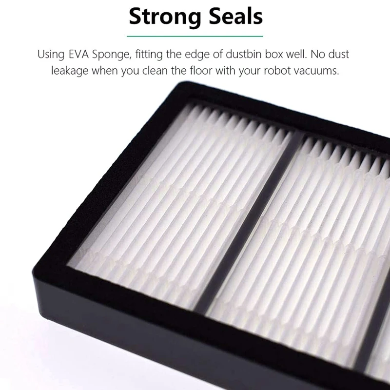 ตัวกรองอะไหล่สําหรับ Irobot Roomba S Series S9 9150 S9 + Plus 9550 เครื่องดูดฝุ่นหุ่นยนต์, 8 X ตัวกรองประสิทธิภาพสูง