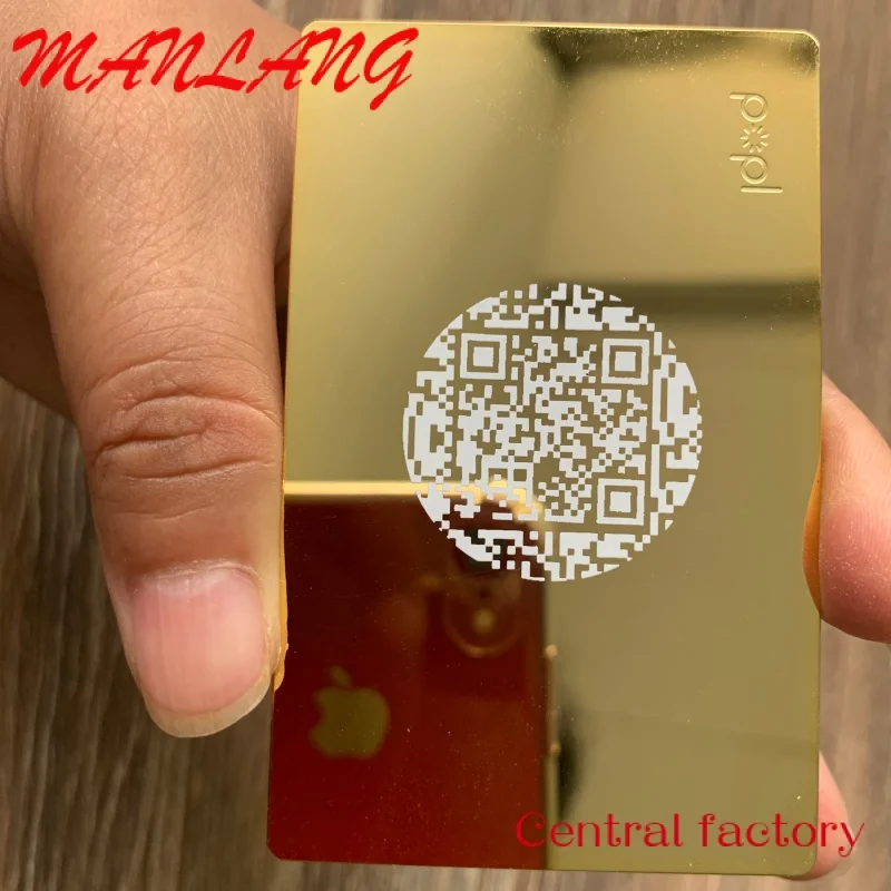 

Custom Never iss it 24K Gold etal Digital Busins N Card