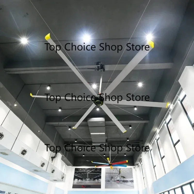 China 4m Low Noise 13ft Big Wind Air Flow Garage Vent Giant Industrial Hvls Large Ceiling Fan Price