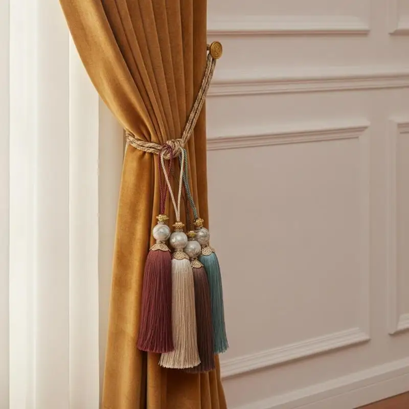 4 Pcs Handmade Soft Tassels with Loops Easy to Use for Key Hanging DIY Bookmarks Pillow Decor DIY Jewelry Making