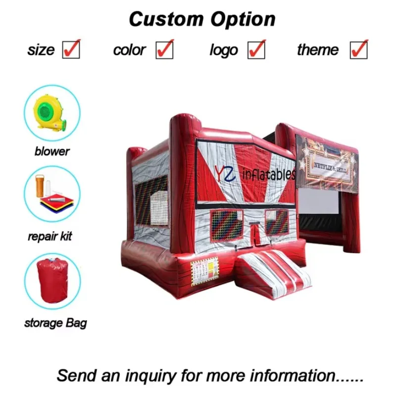 Commercial Inflatable Bounce House with Slide Cartoon Inflatable Trampoline Jumping Castle for Outdoor Party Event
