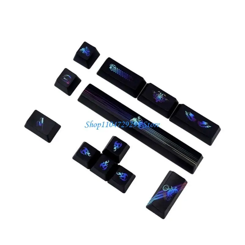 Y2GD 12PCS CMYK Keycaps OEM Profile for Cherry-MX Switches SPACE ENTER ESC Keys Set
