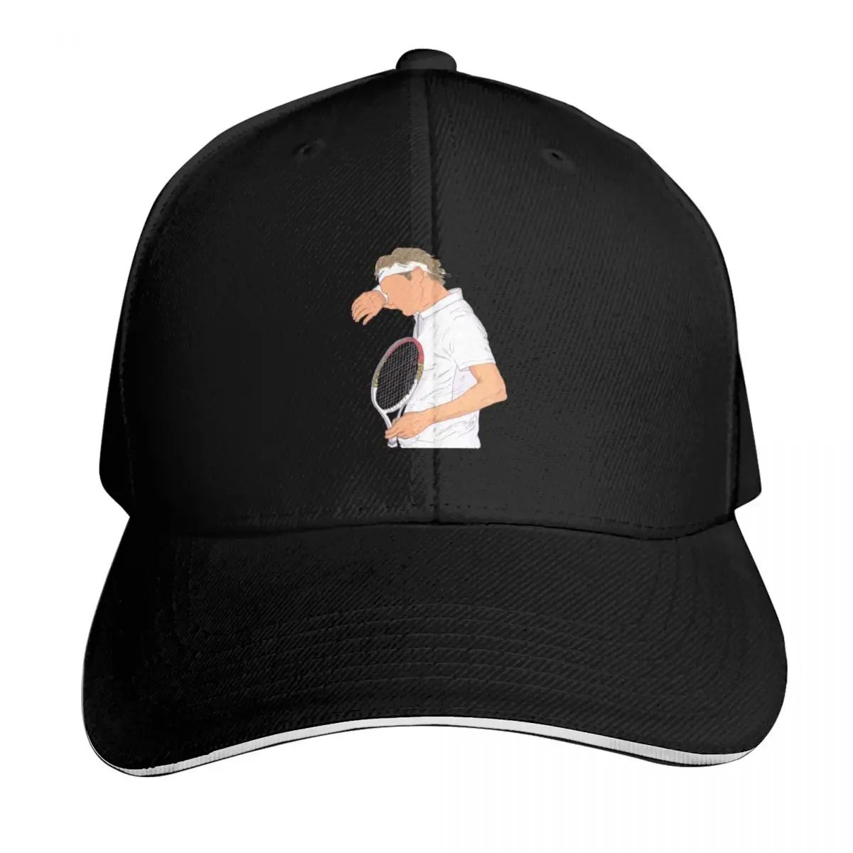 Federer the Best Baseball Cap Six Panel Structured Crown Sun Protection UPF 50+ Breathable Mesh Back