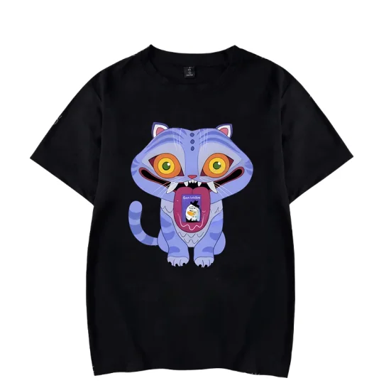 

Huntrix Crouching Tiger Kpop Demon Hunters T Shirt Summer Y2K T-Shirts Cotton Leisure Tshirt for Men Short-Sleeve Simple Tees