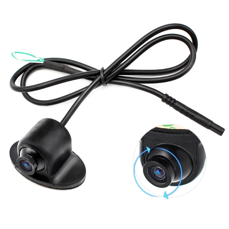 HD car camera Front view waterproof small flying saucer 360°rotating camera US Motorcycle camera rear view camera