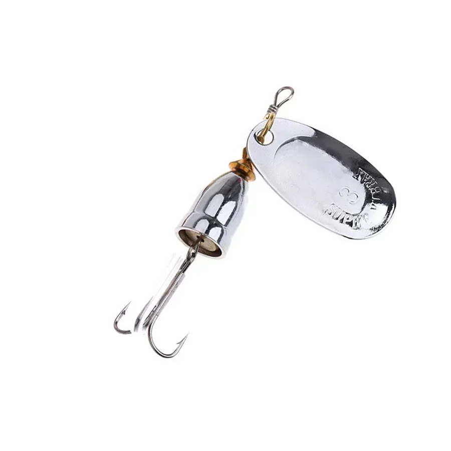 Blade Rotating Spinner Metal Lure Brass Hard Artificial Spoon Bait Copper Freshwater Creek Trout Fishing Tackle Fishing Bait