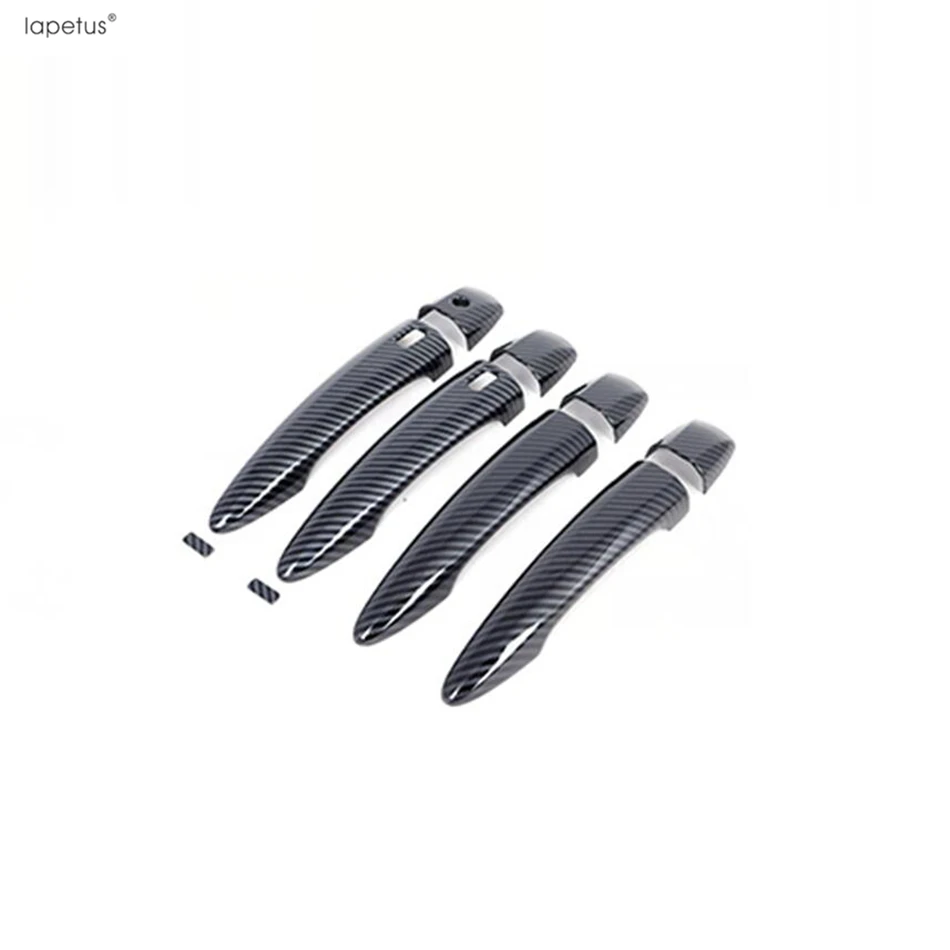 

For Nissan Qashqai J12 2022 - 2024 Car Side Door Handle Decoration Protector Cover Trim Chrome Carbon Fiber Accessories Exterior