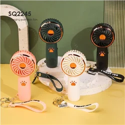 Summer Mini USB Charging Small Fan Cute Cartoon Portable Handheld Fan