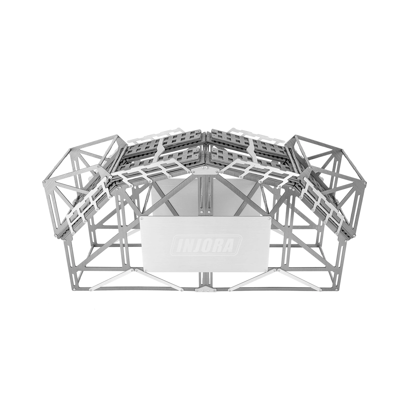 Srebrny zestaw przeszkód do 1/18 1/24 RC samochód gąsienicowy SCX24 AX24 TRX4M FCX24