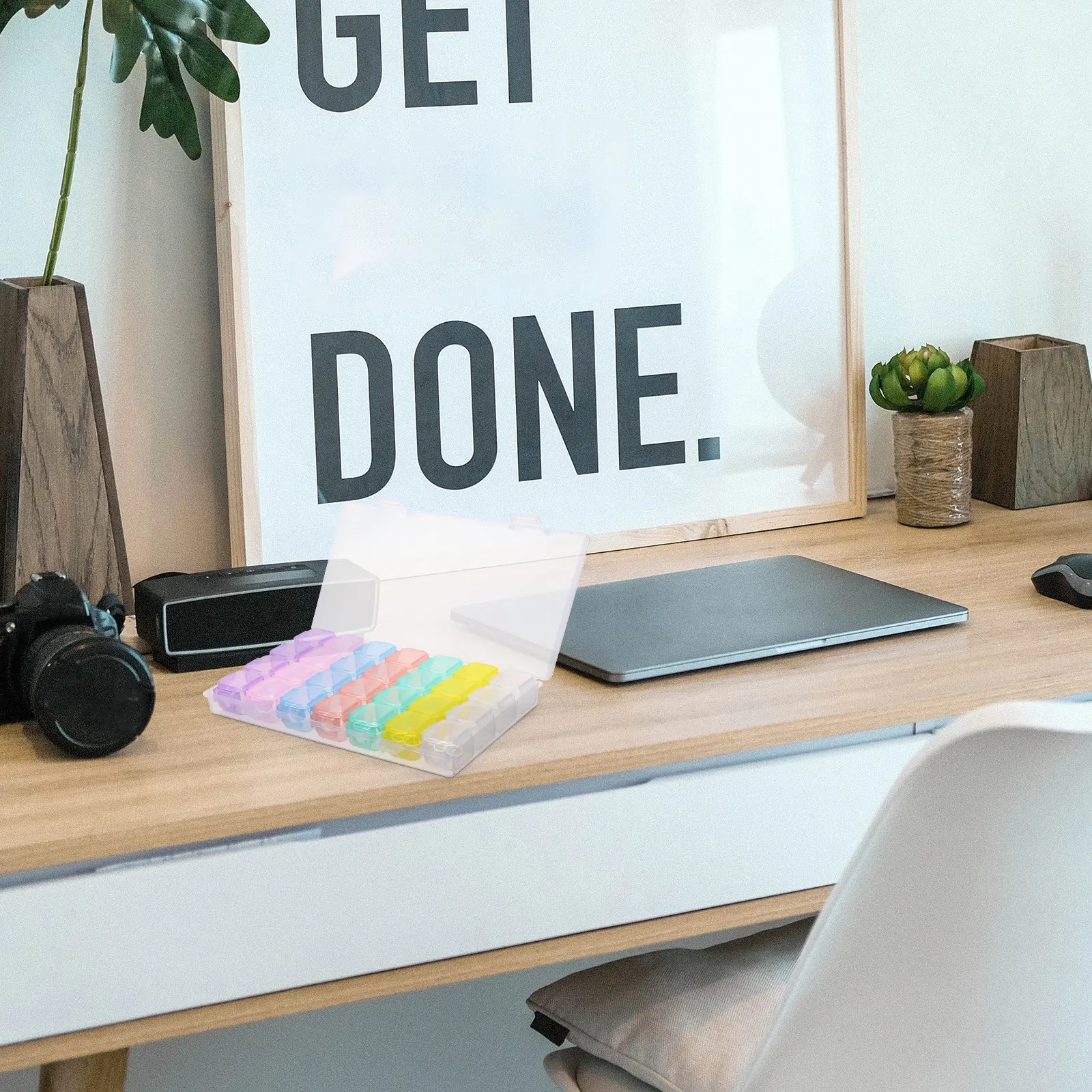 

28-Grid Jewelry Storage Box Premium Sturdy Lightweight Decorative Desktop Organizer for Earrings Necklaces Bracelets Pendants