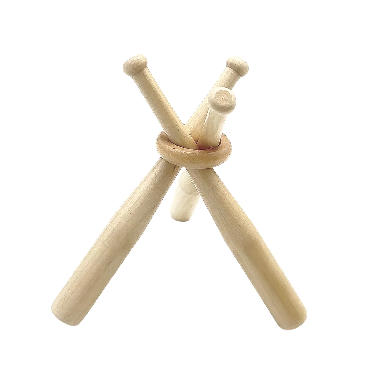 Wooden Softball Stand Display Easy to Detach Classic Design Bat Ball Holder Suitable for Spheres/ Golf/ Softball XR-Hot