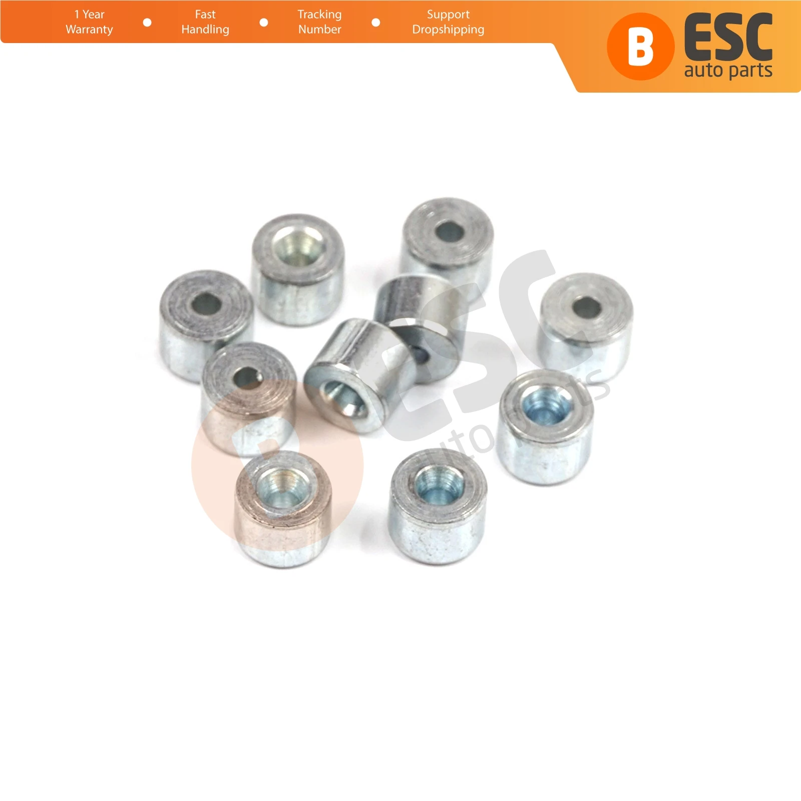 

BCR004 100 Pieces Car Window Regulator Winder Repair Steel Cable Wire Rope End Fitting Pin Stop Sleeve Crimp Rivet 5.5x4/1.7 mm