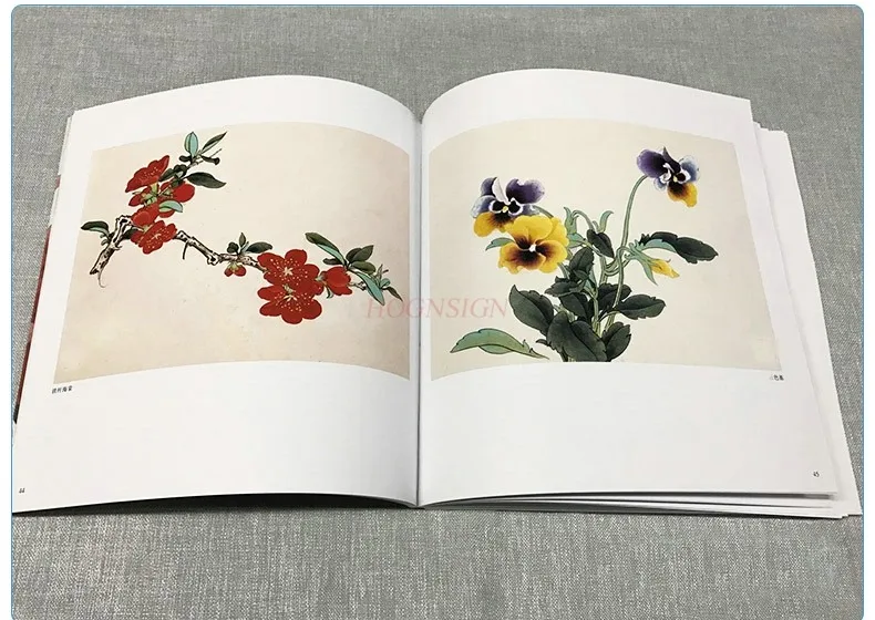 tattoo book Hundred Flowers Fine Brush Painting Collection Fine Brush Flower Painting Collection Flower Painting Album Flower