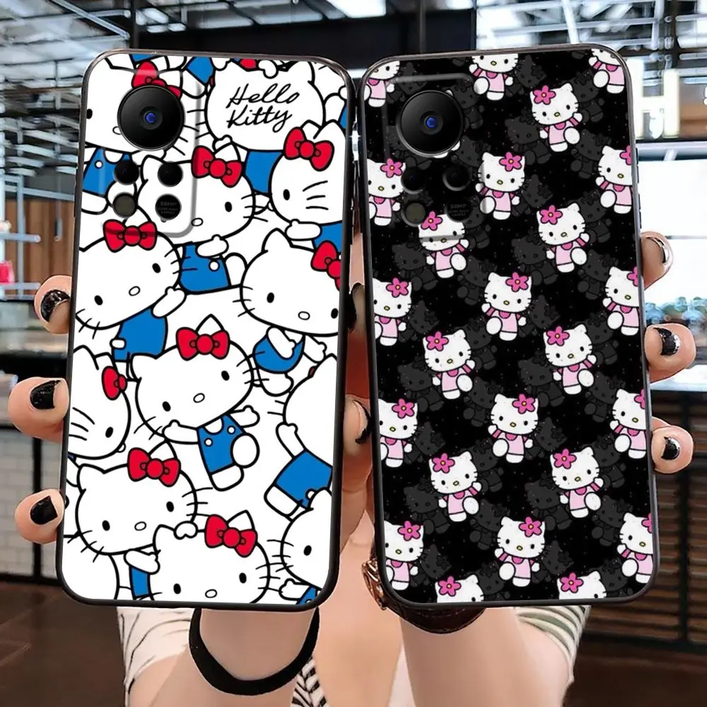 Anime Cute Hello K-Kitty Cat Phone Case For Infinix SPARK 7 6 Go 5 HOT 30 30I 20 20I 20S 5G 12 12I 11 11S 10 10I 10S Play Case