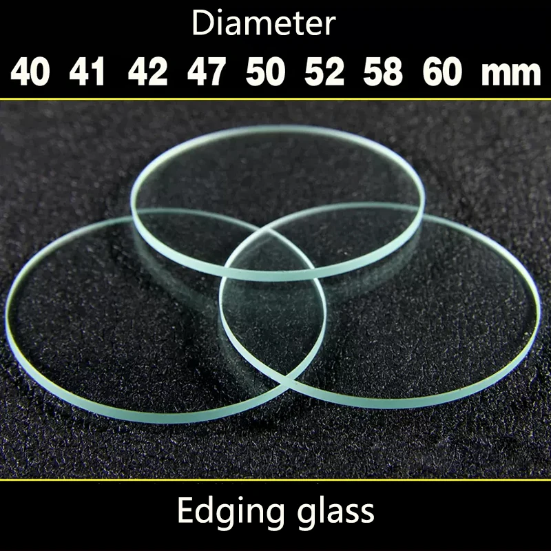 1PCS Flat Lens Torchy lens For Glare Flashlight Lamp Diameter 40 41 42 47 50 52 58 60mm Thickness 1.8-2mm Glass Lens