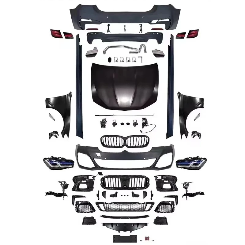 

Auto Facelift Refit Body Kit for 5 Series F10 2010-2017 Upgrade to Racing M5CS G30 Style Front+Rear Bumper Assembly Skirt